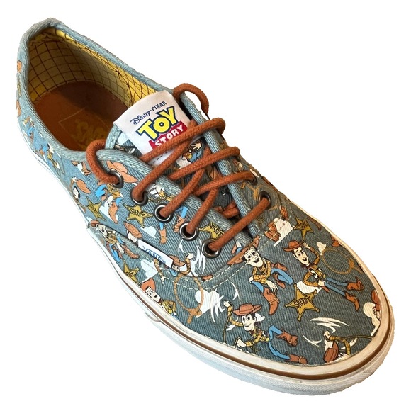 Vans Disney Pixar Toy Story Woody Sneakers Blue Canvas Mens 10 UK 9 EU 43‎